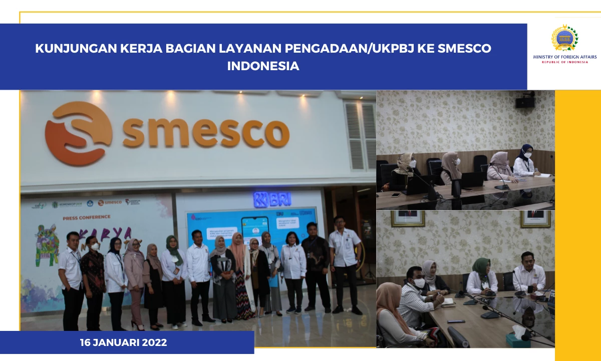  Kunjungan Kerja Bagian Layanan Pengadaan/UKPBJ ke Smesco Indonesia