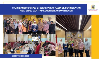 Studi Banding UKPBJ di Sekretariat Kabinet, Peningkatan Nilai SI PBJ dan ITKP Kementerian Luar Negeri